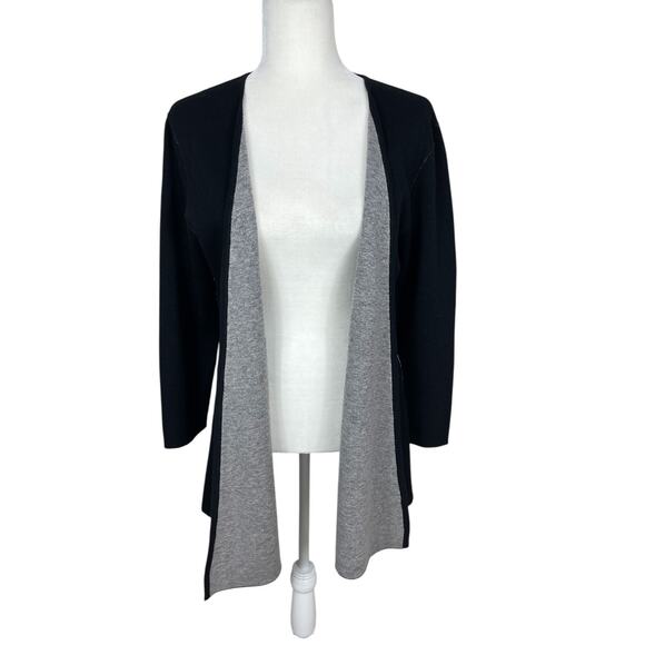 Neiman Marcus Cashmere Blend Open Cardigan Sweater Size  Medium Quiet Luxury - Picture 2 of 14